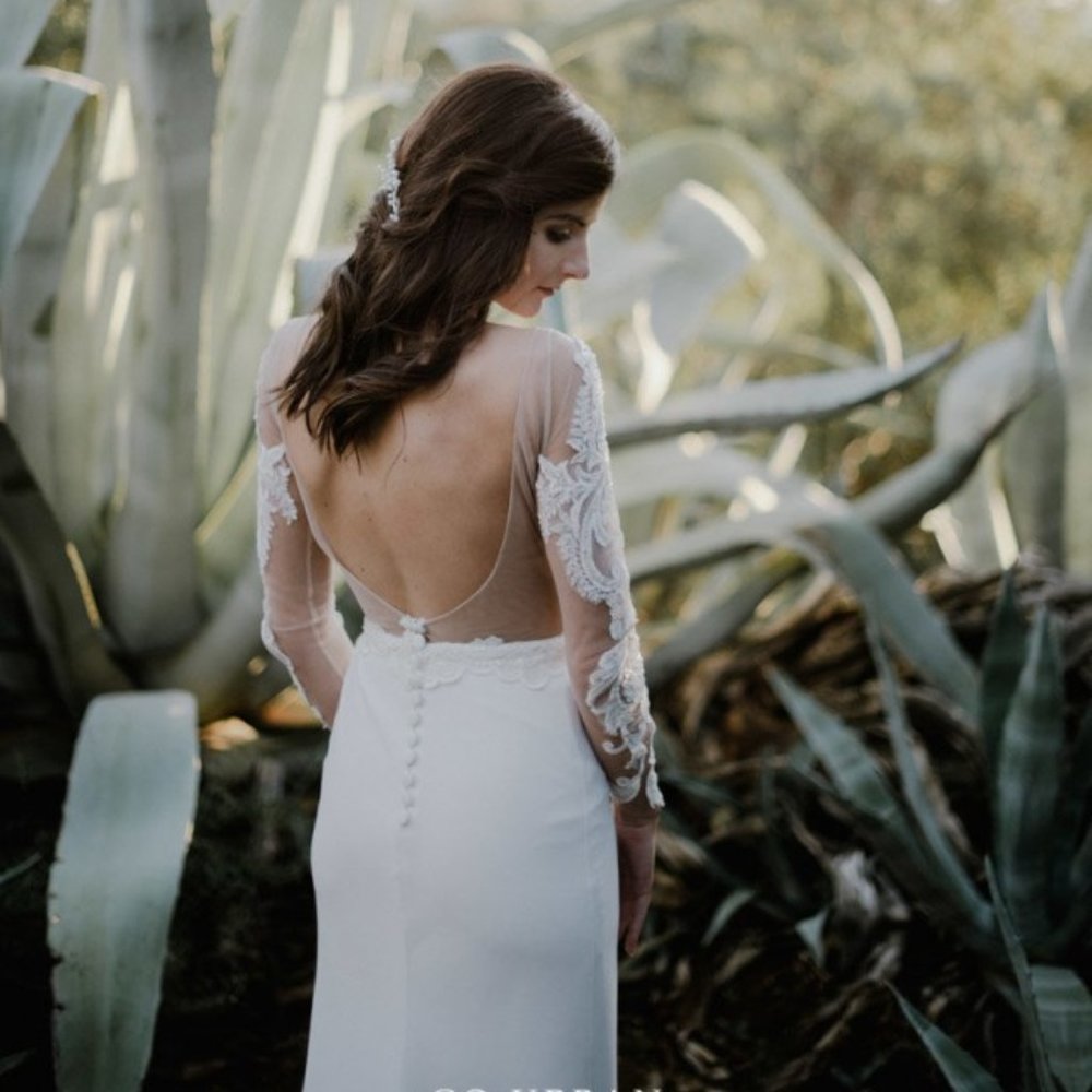 Open Back Custom Wedding Dress